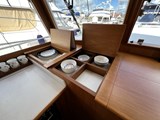 Grand Banks 42 Heritage- galley worktop storage
